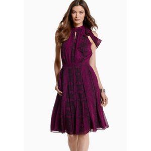 White House Black Market Amethyst Sleeveless Dress SZ 2